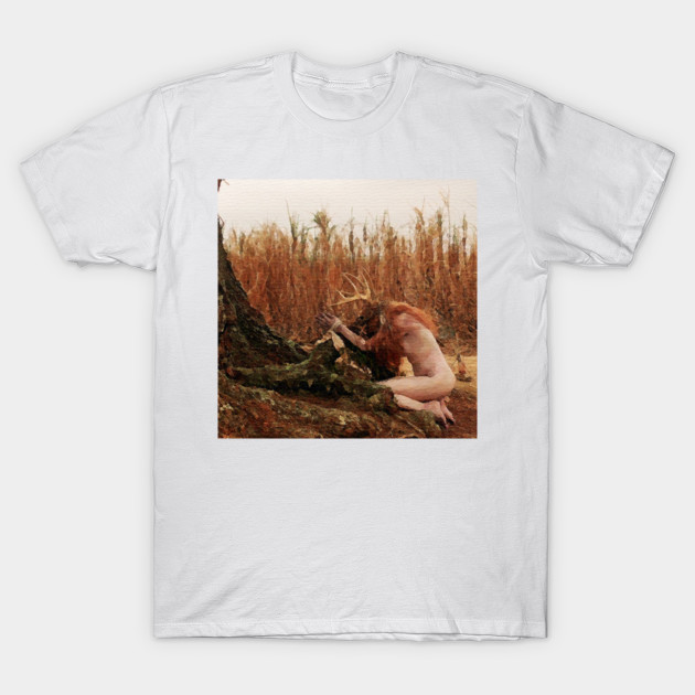 True Detective Occult Deer Girl T-Shirt-TOZ